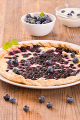 Blueberry tart. 