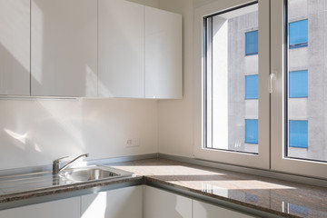 Fototapeta na wymiar Detail of new modern kitchen corner