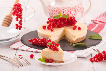 Redcurrant cheesecake. 