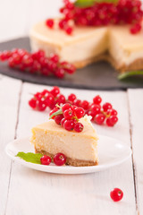 Redcurrant cheesecake. 