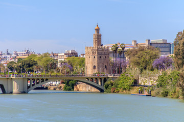 Guadalquivir River in Seville, Spain