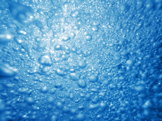 Naklejka na ściany i meble Underwater sea bubbles