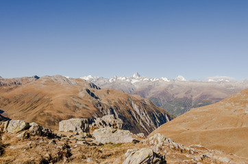 Nufenenpass, Nufenen, Passstrasse, Bergstrasse, Alpen, Wallis, Tessin, Wanderweg, Herbst, Schweiz