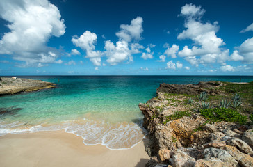 Fototapeta na wymiar Anguilla beach, caribbean sea