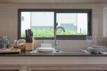sink in kitchen room