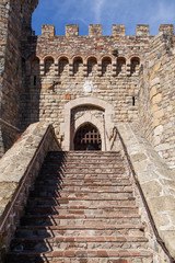 Fototapeta na wymiar Stairway to Castle Door