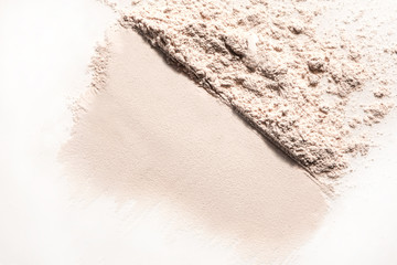 make up powder neutral skin color pink beige - obrazy, fototapety, plakaty