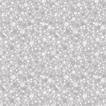 Silver glitter seamless pattern. Abstract texture background whit dots. Shiny holidays background.