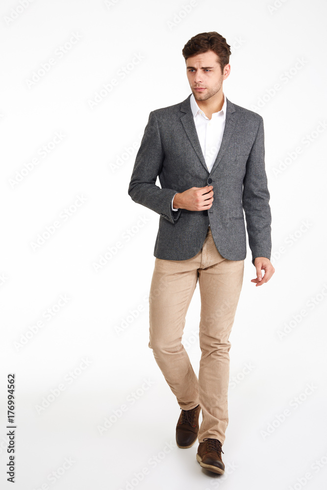 Poster Full length portrait of a confindent handsome man