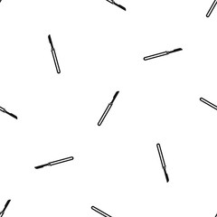 Scalpel pattern seamless black