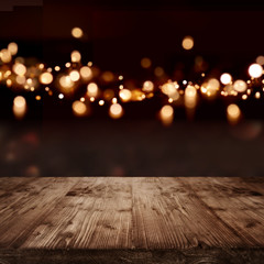 Festive background with light effects for christmas