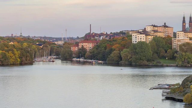 Panorama panning of Stockholm, Sweden