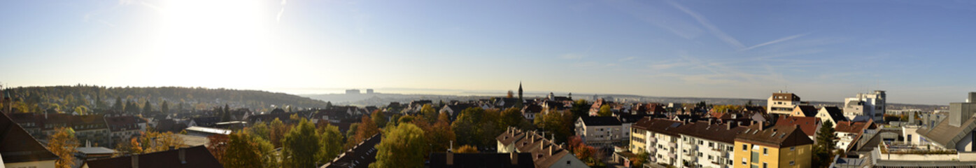 Stuttgart Degerloch Schwäbische Alb Panorama03