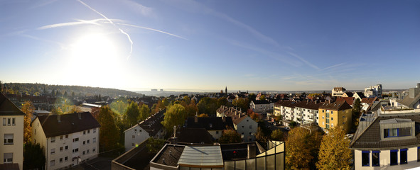 Stuttgart Degerloch Schwäbische Alb Panorama01