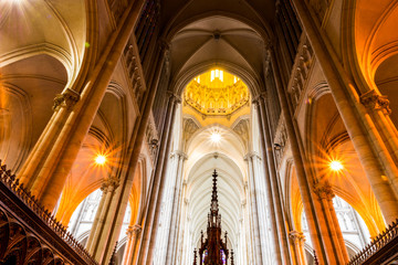 Fototapeta na wymiar Inside a cathedral