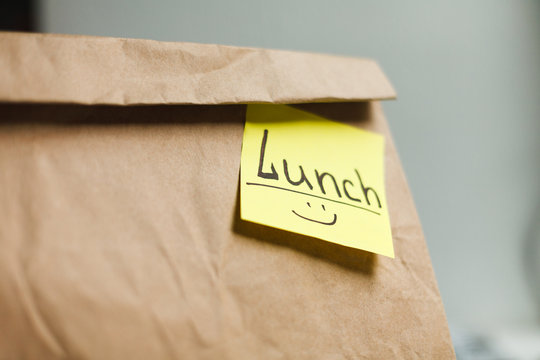 Food Bag For Lunch Or Food Take Away Delivery