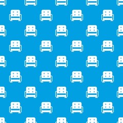 Armchair pattern seamless blue