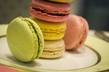 macaroons on plate