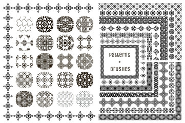 20 Vector Geometric Patterns and 15 Pattern Brushes