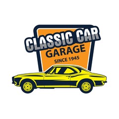 Classic car badge