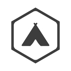 ikona sześciobok z zaokrąglonymi wewnątrz krawędziami © vempireart