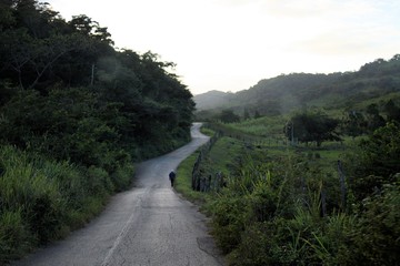 Mountain road in Sucre, Venezuela