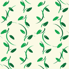 green leaf pattern