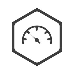 ikona sześciobok z zaokrąglonymi wewnątrz krawędziami