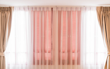 Curtain interior decoration in a room