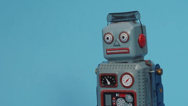 Cute little toy robot
