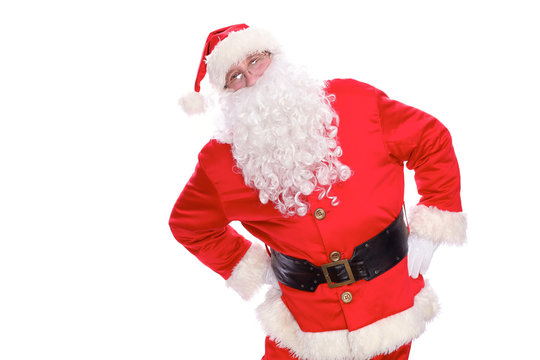 Kind Santa Claus, isolated on white background