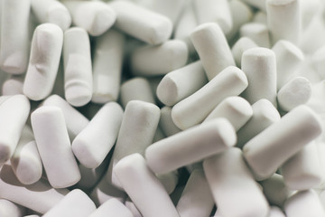 White sugar candy background.
