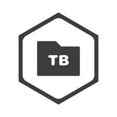 ikona sześciobok z zaokrąglonymi wewnątrz krawędziami