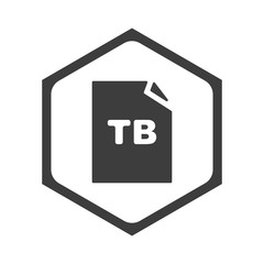 ikona sześciobok z zaokrąglonymi wewnątrz krawędziami