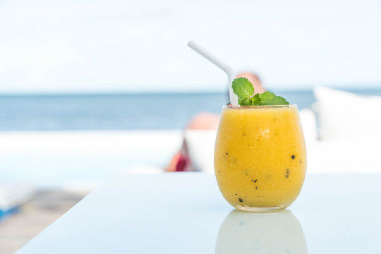 mango and passion fruit smoothies