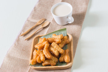 Soybean milk with morning