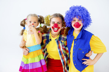 A portrait of a clown