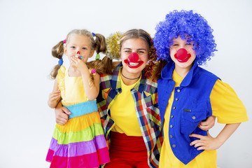 A portrait of a clown