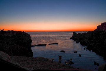 Sunset in Popeye Village, Malta