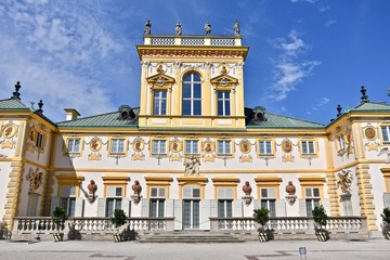 ポーランド　ワルシャワ　ヴィラヌフ宮殿　Poland Warsaw Wilanów Palace pałac w Wilanowie - obrazy, fototapety, plakaty