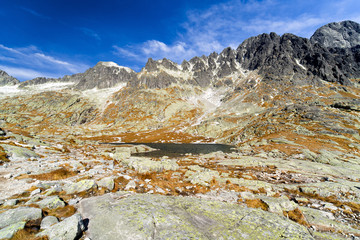 Fototapeta na wymiar Alpine landscape - High Tatras mountains, Slovakia