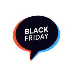 Black Friday shopping banner trendy retro bubble.