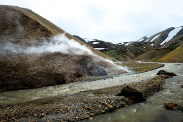 Smokey mountains, Iceland, Volcanoes