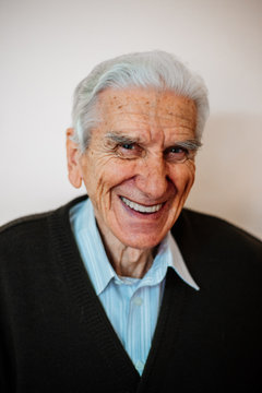 Portrait of senior man smiling