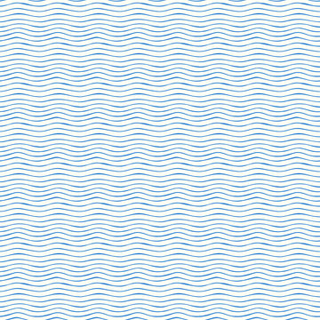 Seamless vector pattern - blue waves