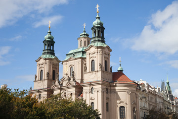 Fototapeta na wymiar Saint Nicolas Church, Prague, Czech Republic