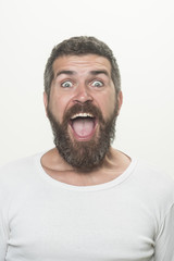 Man with long beard and mustache.