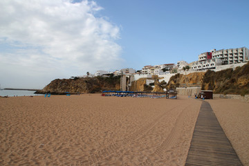 Der Strand in Albufeira