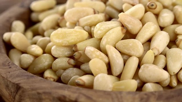 Pine Nuts as detailed 4K UHD footage (seamless loopable)