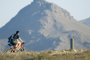 Obraz premium deporte en naturaleza, rutas bicicletas